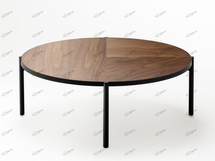 Ross Gardam Низкий круглый деревянный журнальный столик Noon sun-id-1461094