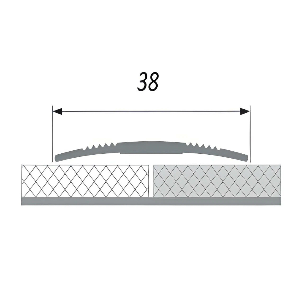 Порог алюминиевый STELLA АЛ 125 Д22 0,9 Дуб Рустик (упак. 10 шт.) STSR-1669 - Вид №1