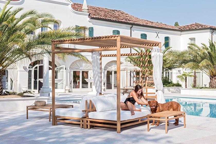 cbdesign Прямоугольный столик для сада из тика Woo system sun-id-1460799 - Вид №1