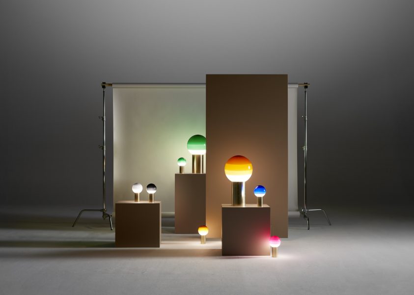 073548 Настольный светильник M оранжевый-латунь Marset Dipping Light  - Вид №4