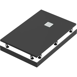 Экран Keram для душевого поддона Essentia 110x70 см цвет черный 82700195 STLM-2146778