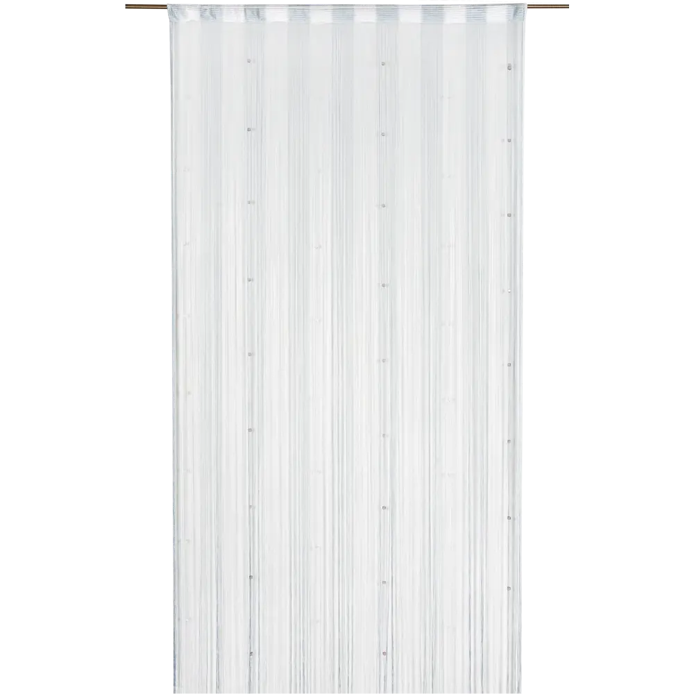 Штора нитяная Inspire «Куб», 150х280 см, цвет белый/серебристый 82046026 STLM-2068409 