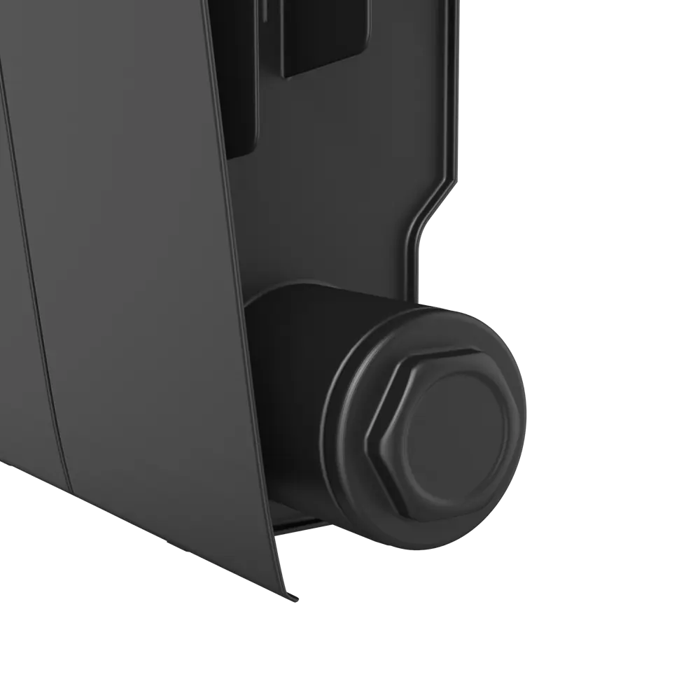 Радиатор секционный Royal Thermo Biliner RTBNSVR35006 350/87 6 секций нижнее правое подключение биметалл черный 82758202 STLM-2143250 - Вид №5