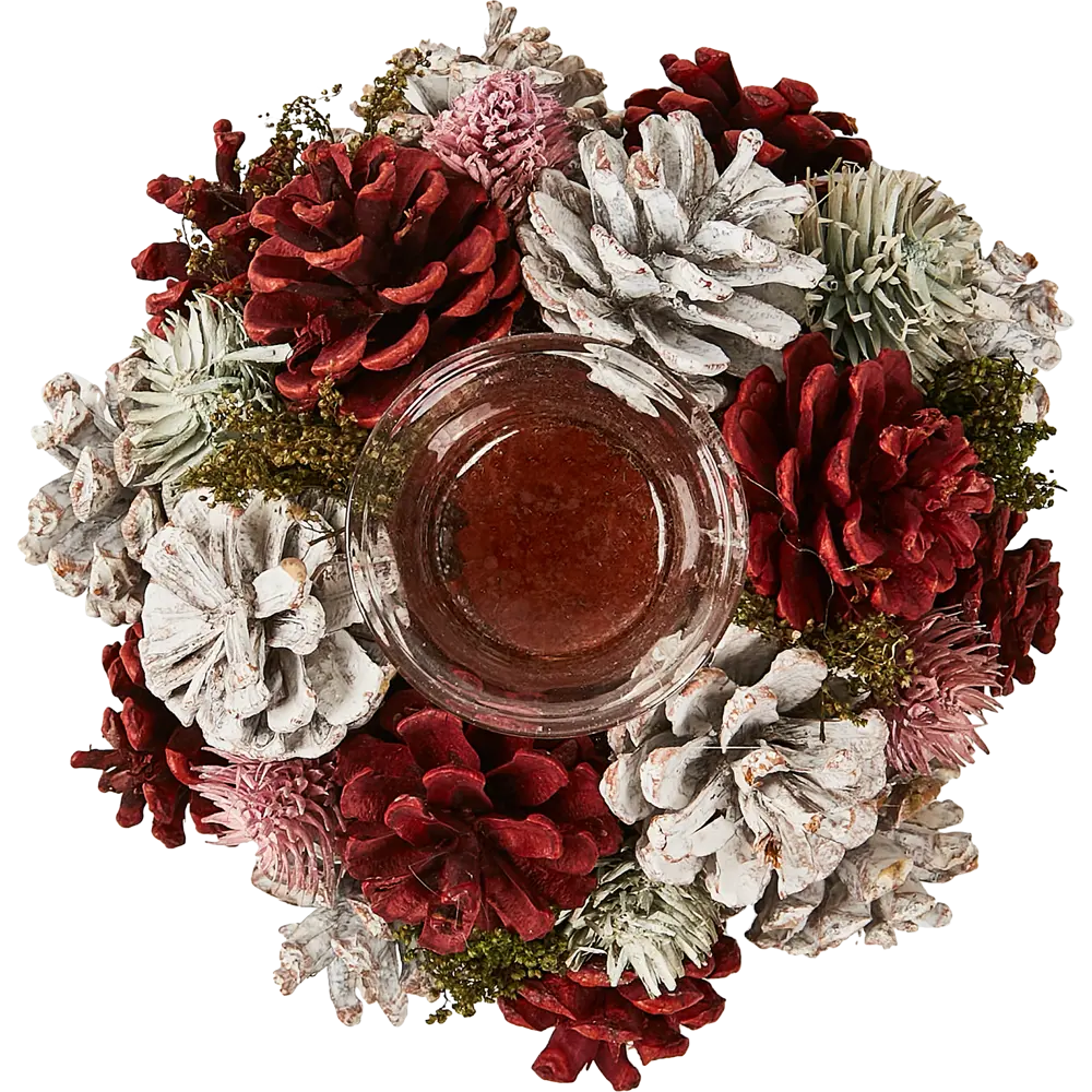 87008997 Новогодняя фигурка Подсвечник с шишками STLM-1469040 Santreyd  - Вид №2