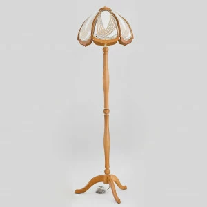 Торшер со стеклянным плафоном коричневый Tajga 20619 ALFA TAJGA 00-3948874 Коричневый