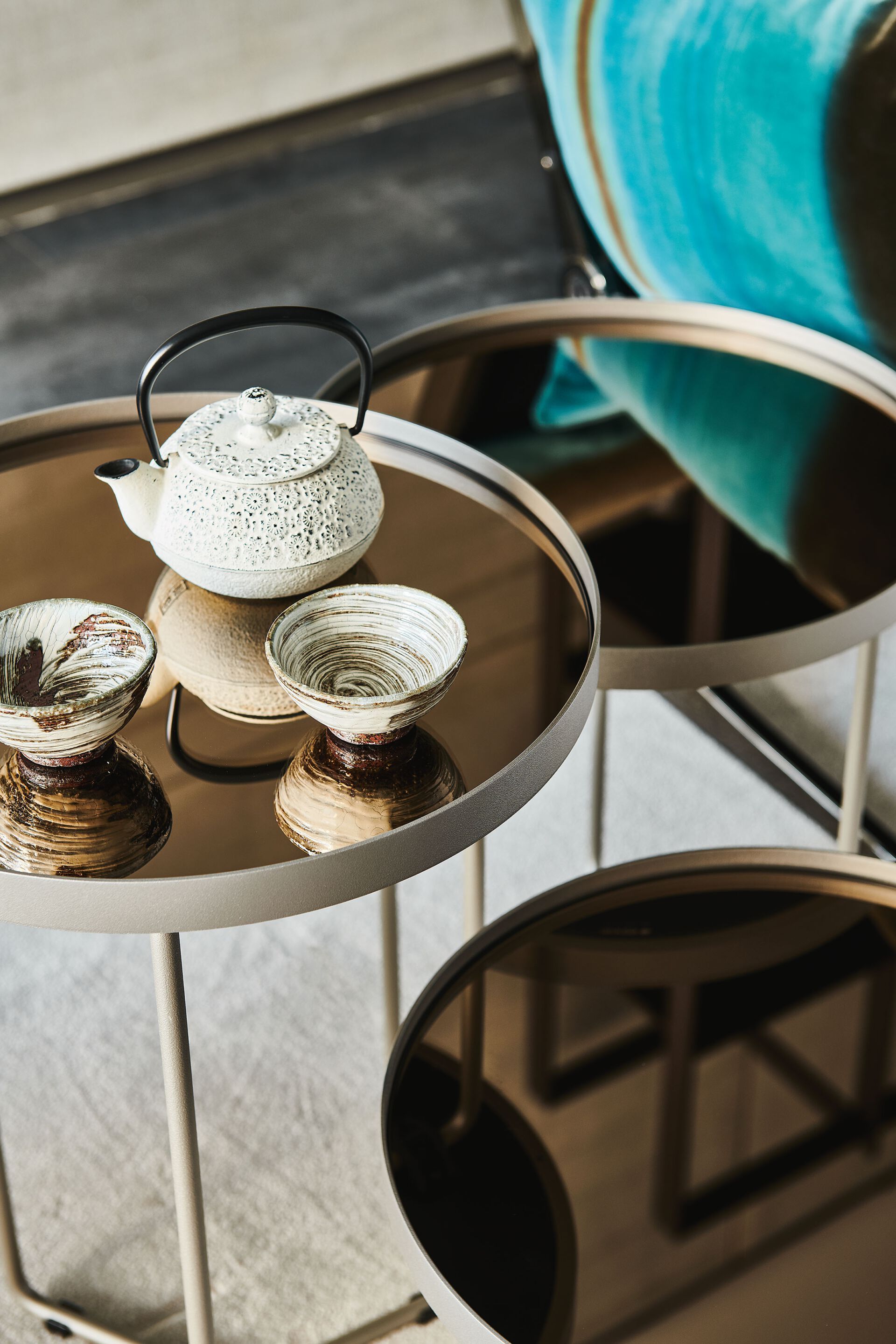 Окрашенный металлический круглый журнальный столик Cattelan italia BILLY ARCH-00094125 - Вид №3