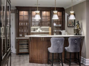 Martini Interiors Деревянная барная стойка Chicago - north shore