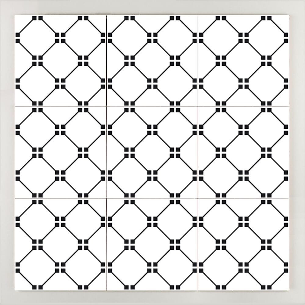 Пол / покрытие ручной работы La Riggiola черный и белый ARCH-00005847 - Вид №1