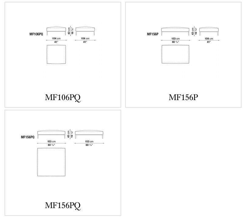Угловой диван из ткани B&B Italia Michel ARCH-00027825 - Вид №15