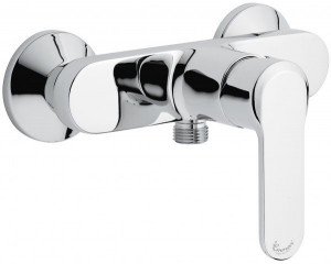 77002QO Emmevi Nefer, однорычажный смеситель для душа, без ручного душа, цвет кварц/золото