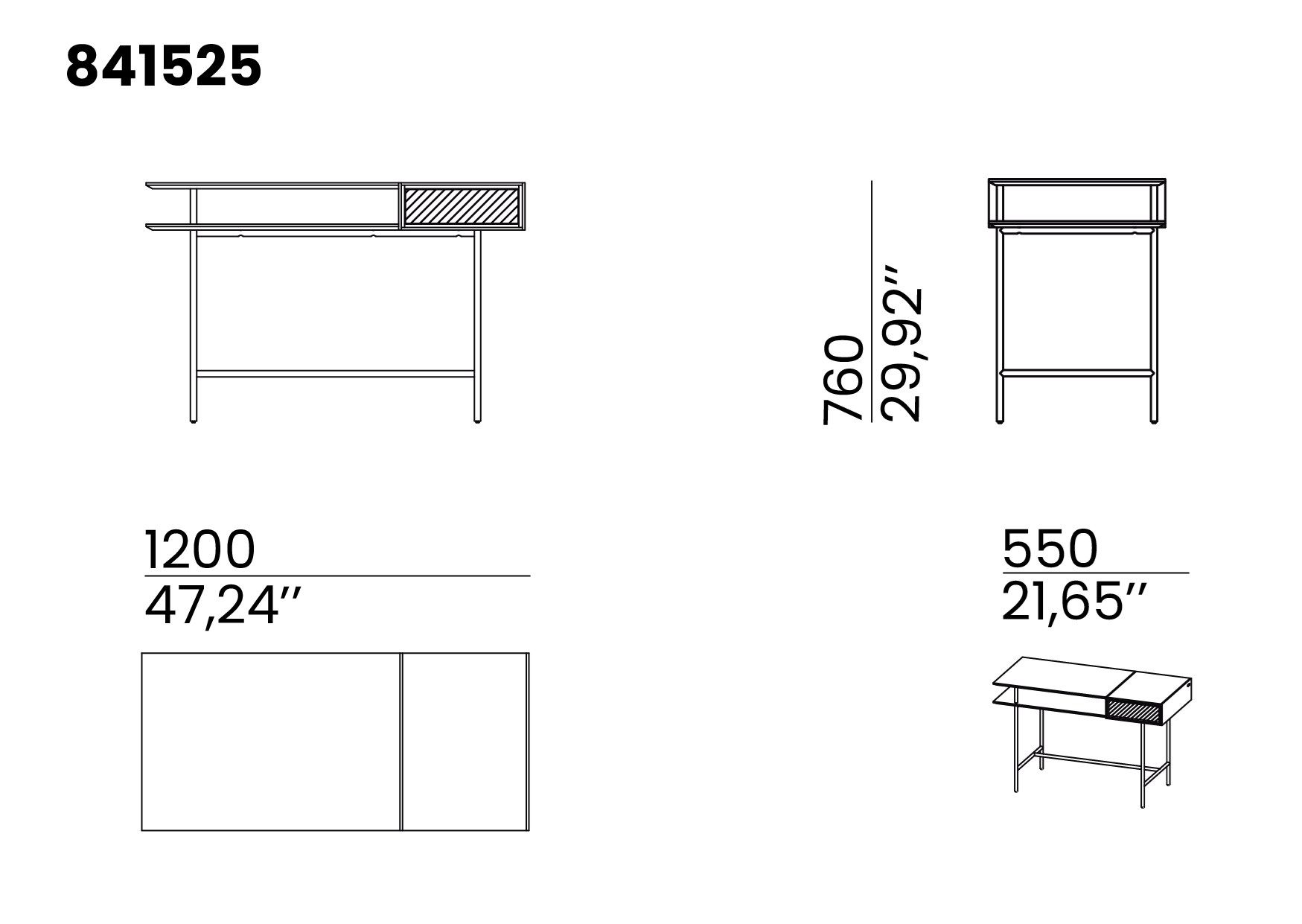 Деревянный прямоугольный стол animovel Santana ARCH-00023416 - Вид №4