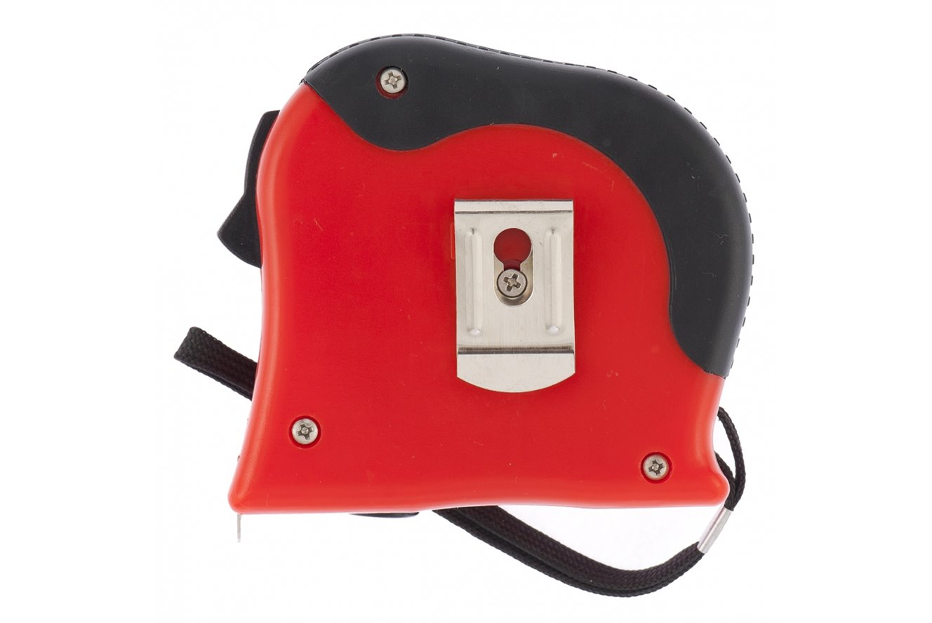 Рулетка Double fixation 5мх19мм обрезиненный корпус, двойная плавная фиксация Matrix 8208 - Вид №1