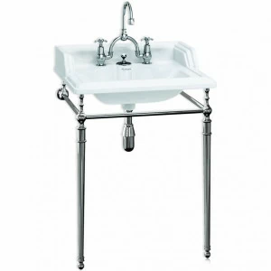 B14, T49A CHR Напольная раковина стоящая овальная Burlington Classic