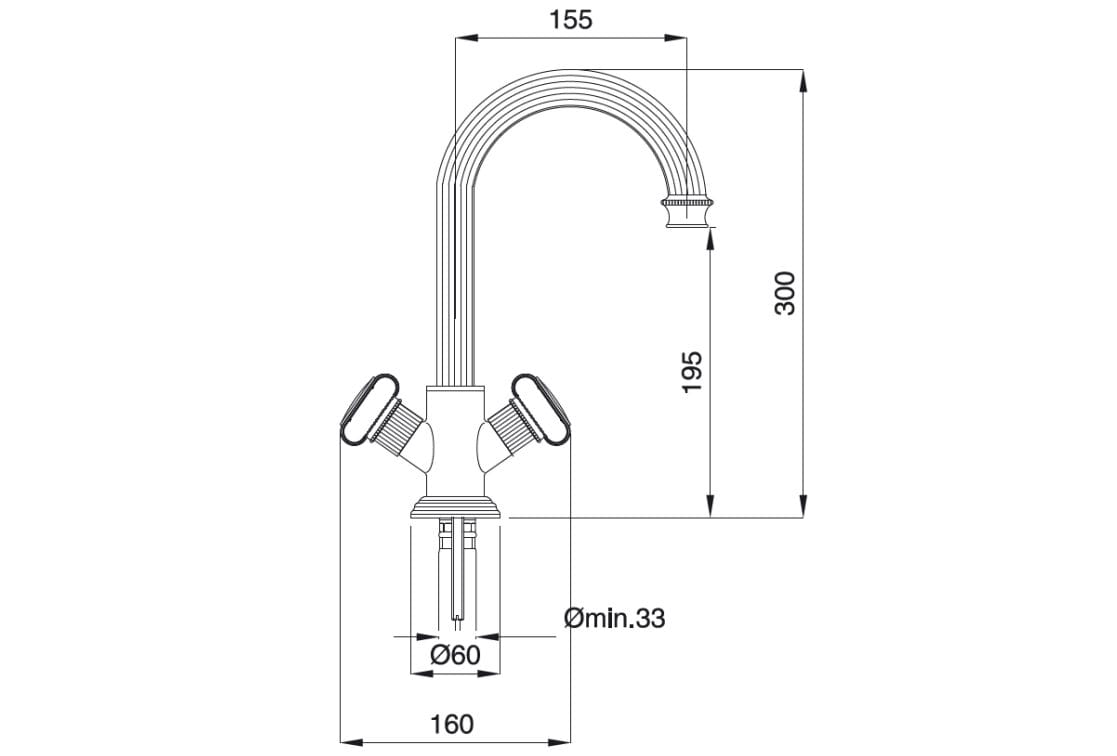 Смеситель для раковины с одним отверстием Gaia Mobili Complements ARCH-00082690 - Вид №2