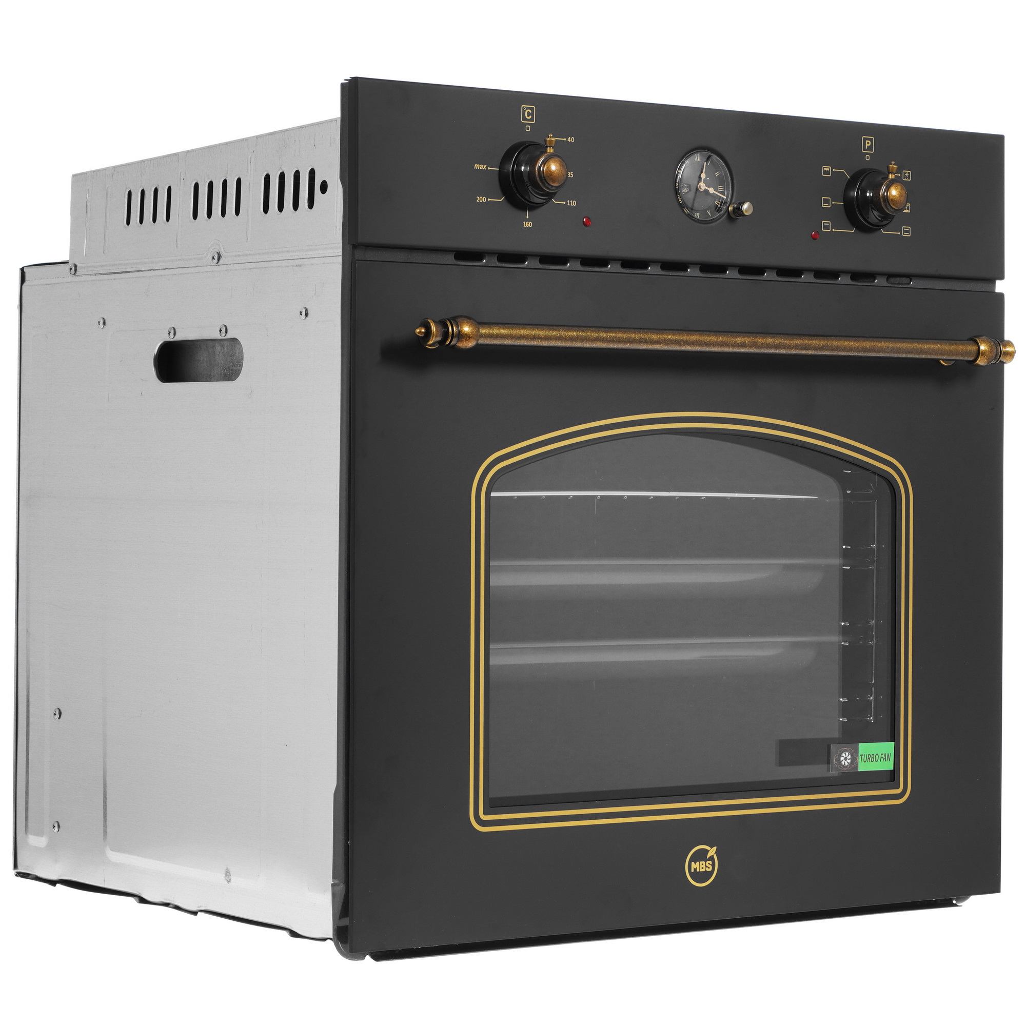 1197014 Электрический духовой шкаф MBS DE-606BL черный STDN-0064630 - Вид №1