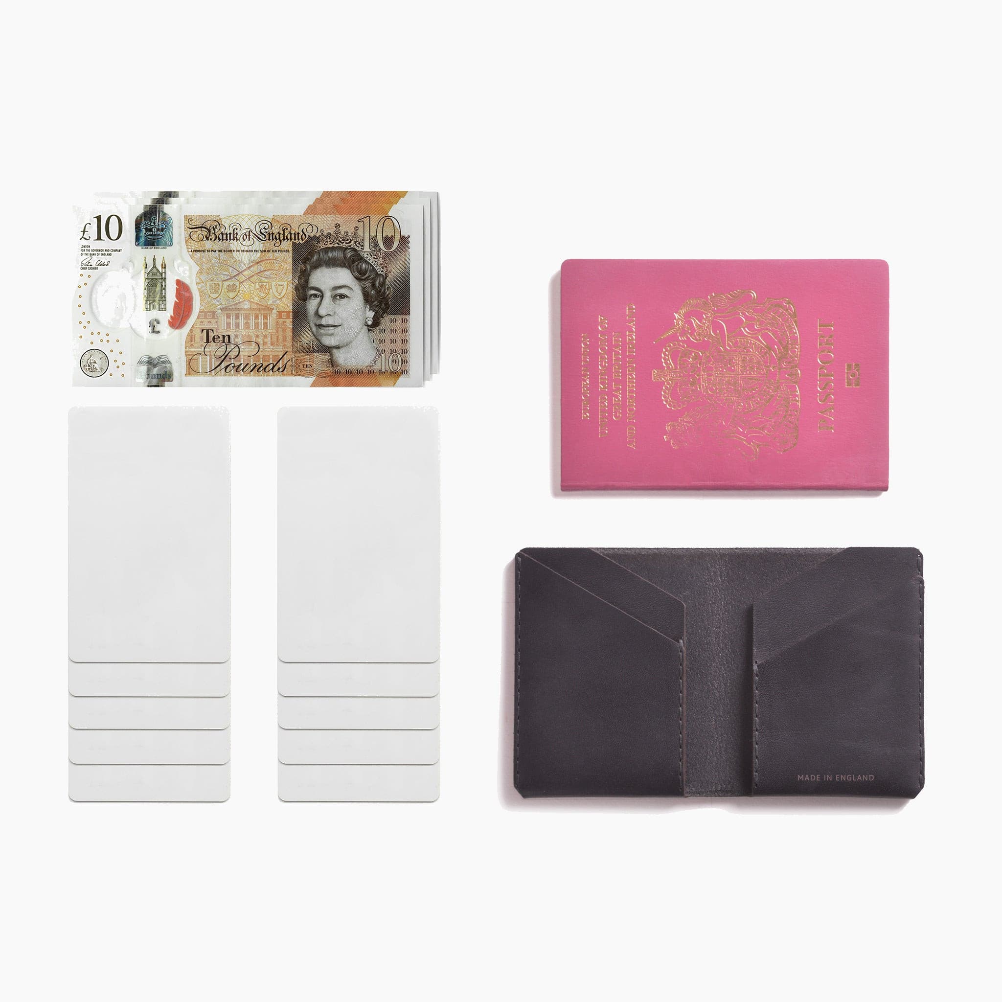 W106CHAR Кошелек Winston - Темно-серый Wingback  - Вид №3