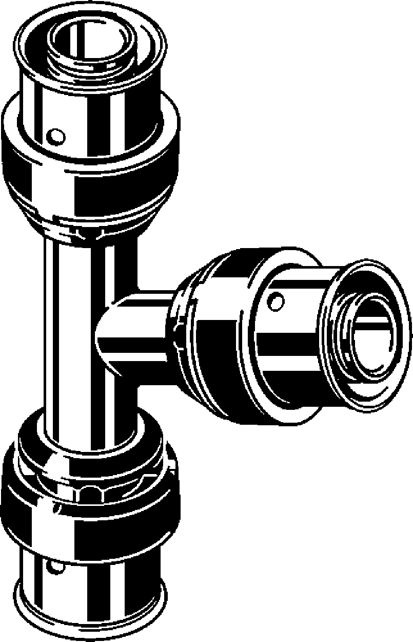 Viega Тройник Viega Smartpress 6718 (730062) 730 062 - Вид №1