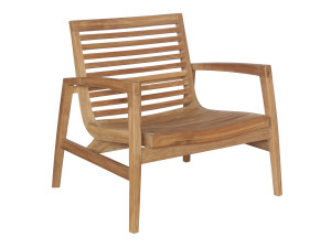 Садовое кресло из тикового дерева с подлокотниками