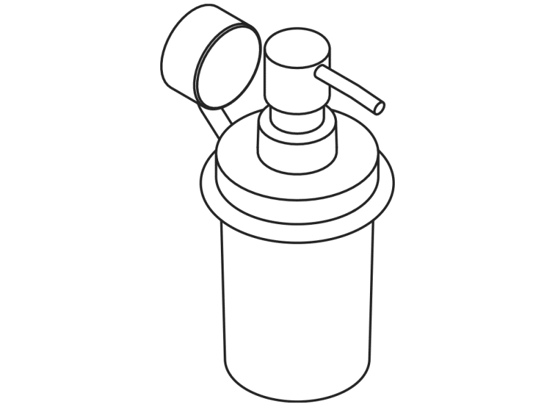 815.06.11145 Дозатор для мыла или дезинфицирующего средства с держателем HEWI Spenderprodukte  - Вид №2