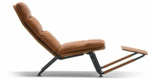prostoria Откидывающееся кожаное кресло с подставкой для ног