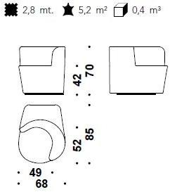 Moroso Кресло из войлока с подлокотниками Taba sun-id-1348432 - Вид №19
