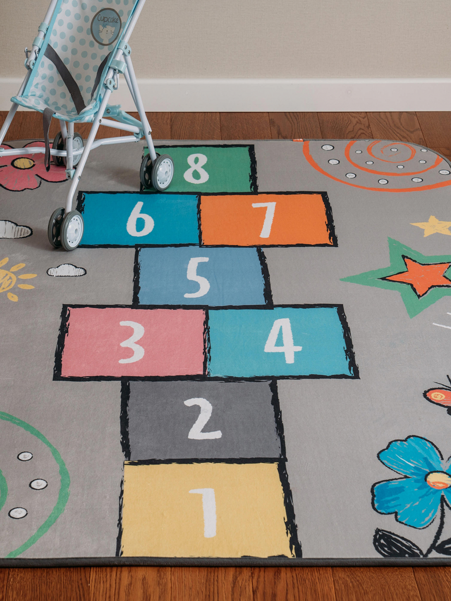 Детский игровой коврик 160х120 см "Классики на светлом" БЕЛЬМАРКО  351576 Серый Santreyd  - Вид №1