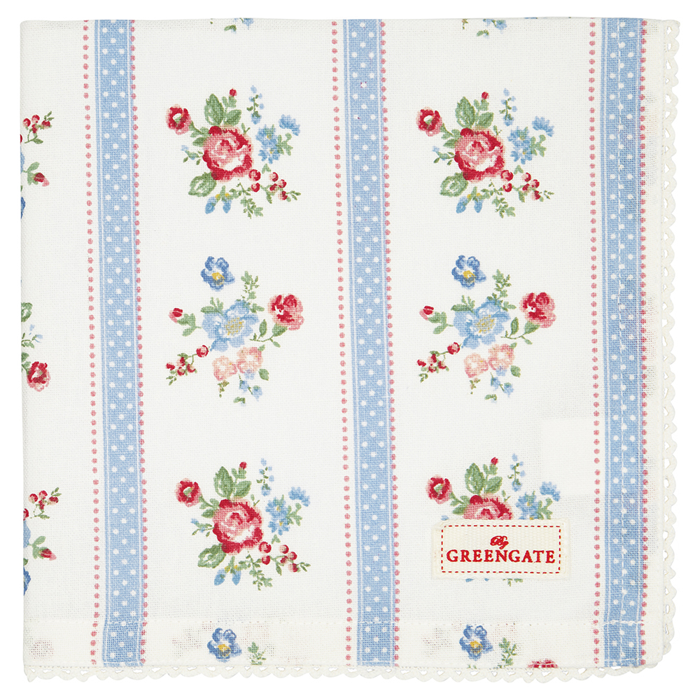COTNAPWLEVI0108 Салфетка Evie White 40х40 См Greengate SS2021 