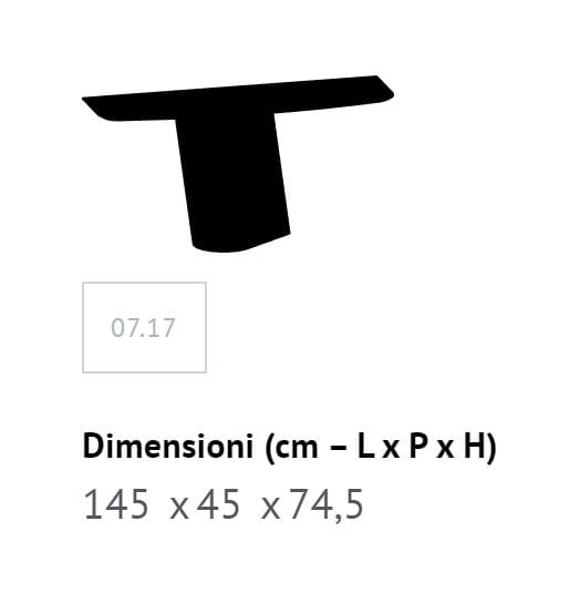 Стальная консоль Bontempi Casa KIMONO ARCH-00150531 - Вид №3