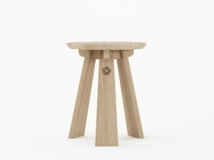 KARPENTER Низкий табурет из массива дерева East Ea11-oo, ea11-wo