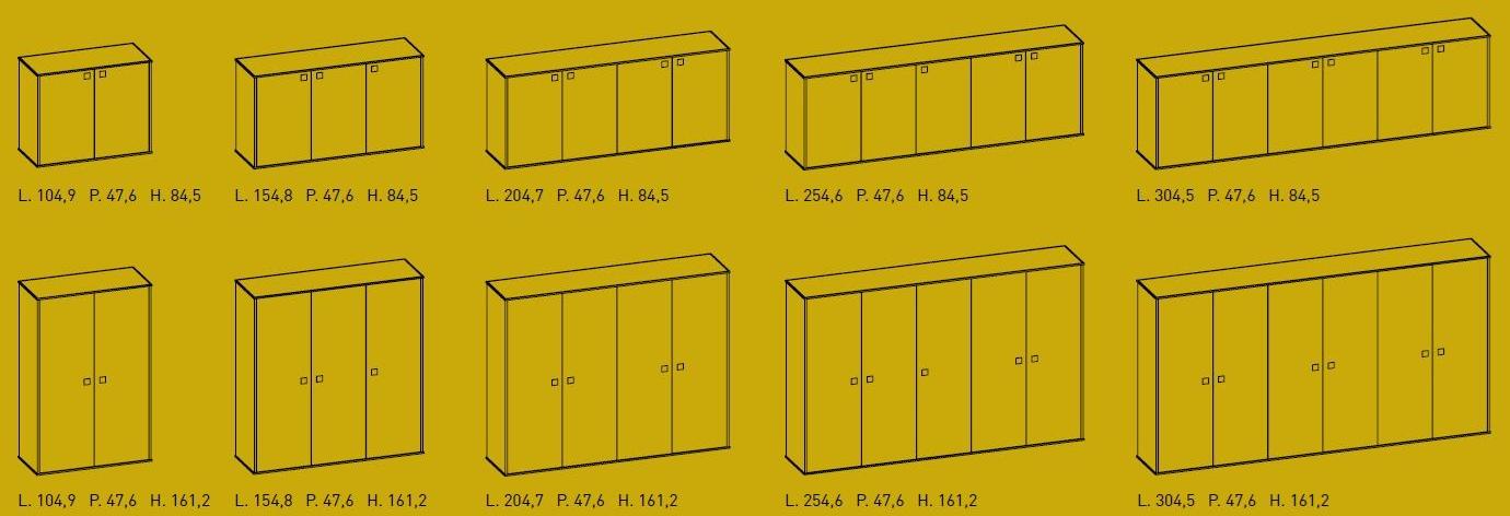 IFT Офисный шкаф из дерева с распашными дверцами 45/90 sun-id-1381258 - Вид №4
