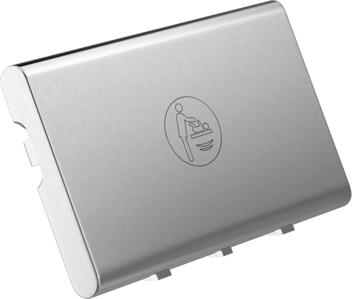 A890-N Настенный столик для пеленания из нержавеющей стали