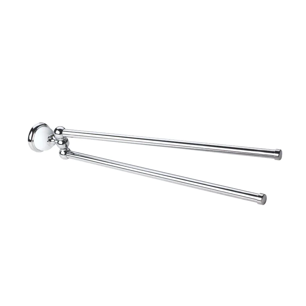 Настенный держатель для полотенец LEMER Loire двойной хром 89384394 STLM-1581995