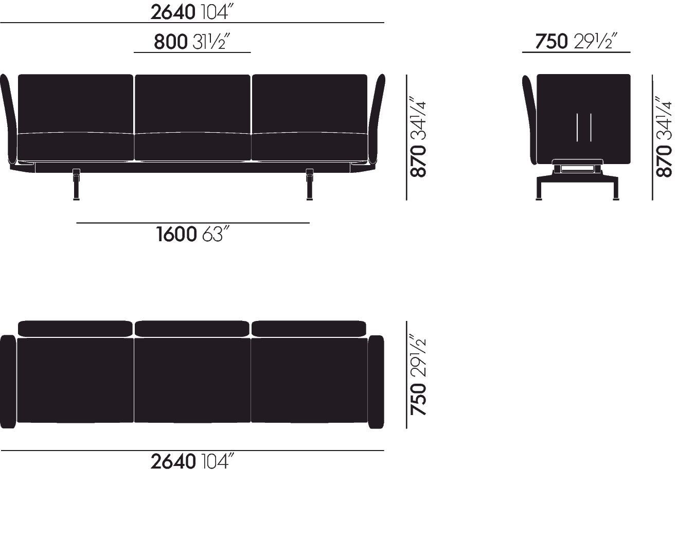 Секционный диван VITRA мягкая работа ARCH-00079650 - Вид №44