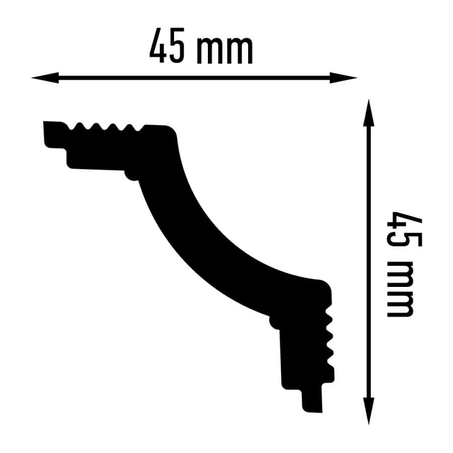 Уголок внутренний K 45/45 (25*4) STSR-2127 ПЛИНТЭКС  - Вид №1