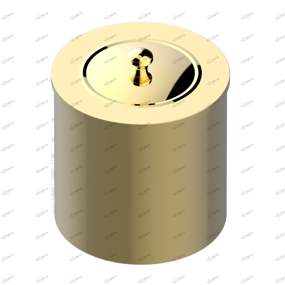 A2C-712CL WASTE BASKET WITH COVER Diameter : 200 mm Thg-paris Oceania Покрытие PVD золотистый цвет A2C-712CL CAT.F
