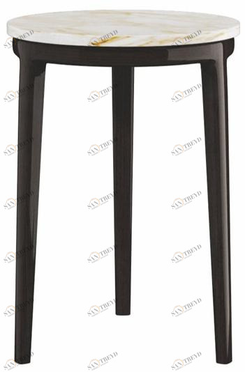 SELVA Круглый журнальный столик из массива дерева Indigo 3024