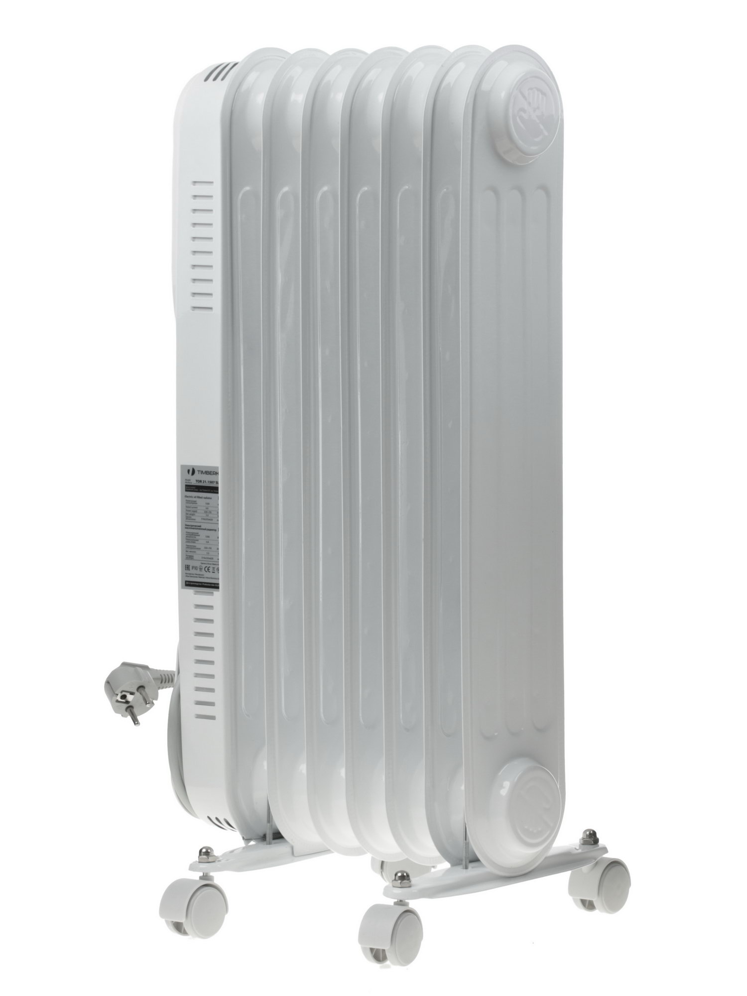 1079461 Масляный обогреватель Timberk TOR 21.1507 SLX белый STDN-0040550 - Вид №5