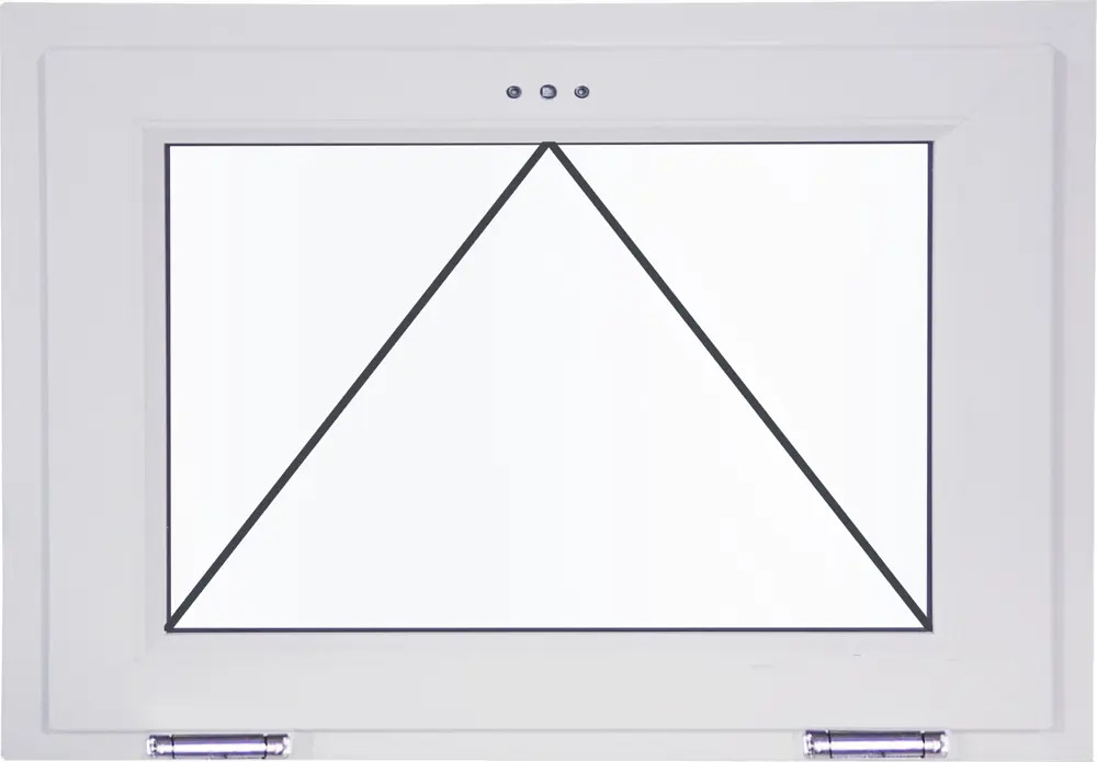 Veka: Одностворчатое пластиковое окно с фрамугой 470x700 мм 84506466