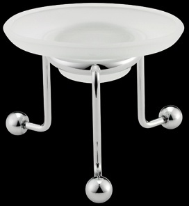 RE725 Мыльница в ванную, настольная, из матового стекла bagno&associati REGENCY