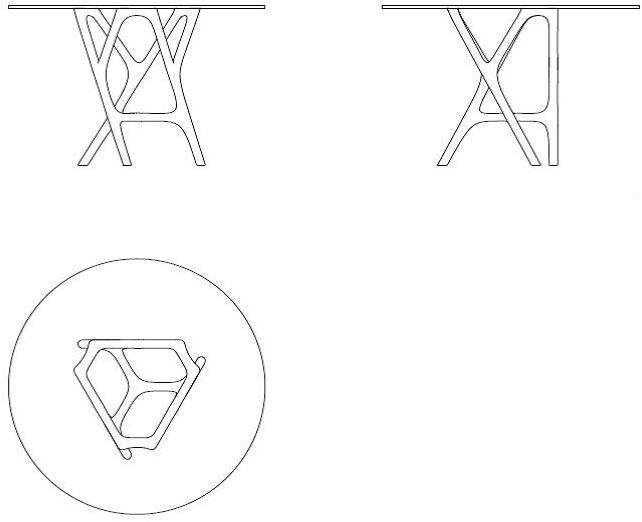 Morelato Круглый стеклянный стол Joyce 5705/f - Вид №3