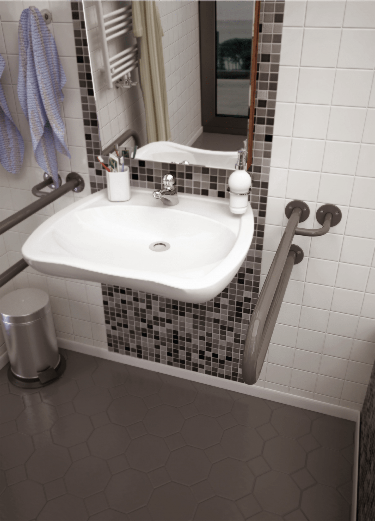 Сантехнические аксессуары WBWOP003 Горизонтальный кронштейн Terma ∅ 32  - Вид №2