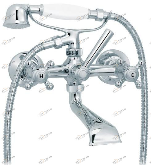 rvb Смеситель для ванны настенный с ручным душем на 2 отверстия 1920-1921 1921.--.97
