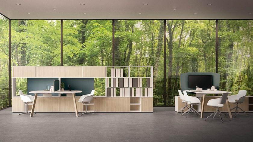 Sinetica Мультимедийный стол для переговоров из дерева с регулируемой высотой You fit sun-id-1434657 - Вид №2