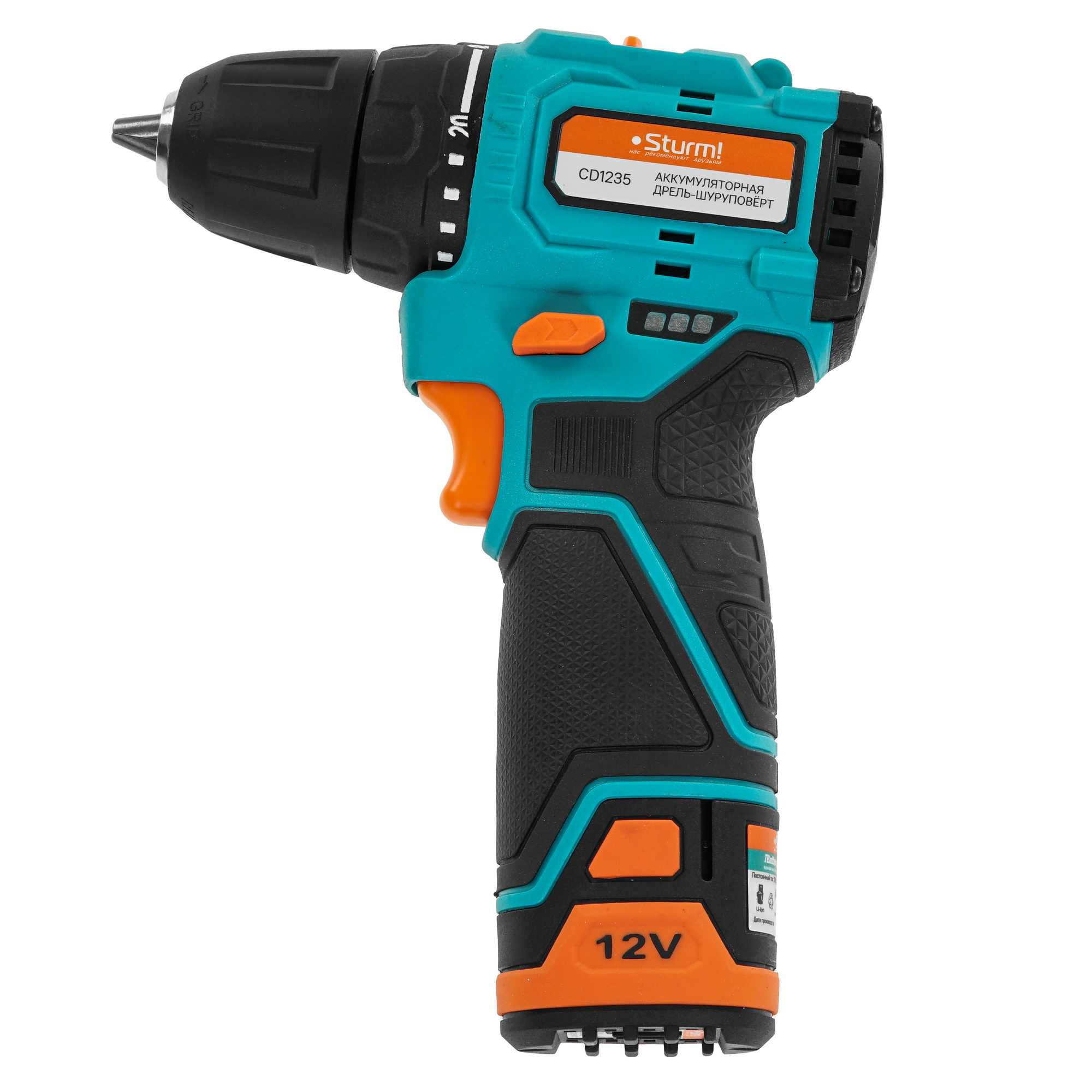 Дрель-шуруповерт Sturm! CD1235 1BatterySystem12V 1BatterySystem 12V 9127188 STDN-0057661