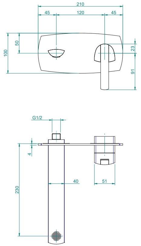 ZAZZERI Смеситель для мойки настенный стальной Tango sun-id-1414737 - Вид №2