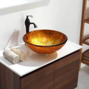 U-GV691-19mm-KEF15000 Накладная раковина на столешницу  прямоугольная Krausru