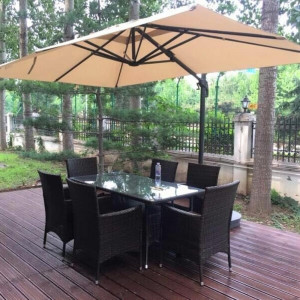 AFM-2.4x3.3-Beige Зонт для кафе Afina