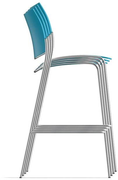 Casala Высокий табурет с подставкой для ног Cobra barstool 1278/06 - Вид №2