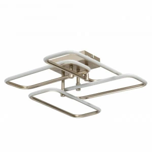 Потолочный светодиодный светильник De Markt Аурих 496018704 DE MARKT АУРИХ ЗОЛОТО 202190 Белый;золото