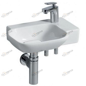 125540000 Подвесная раковина настенная прямоугольная Keramag  белая 